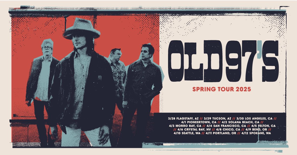 Old97s's tweet photo. Spring tour just announced! https://t.co/OYkjY9pous