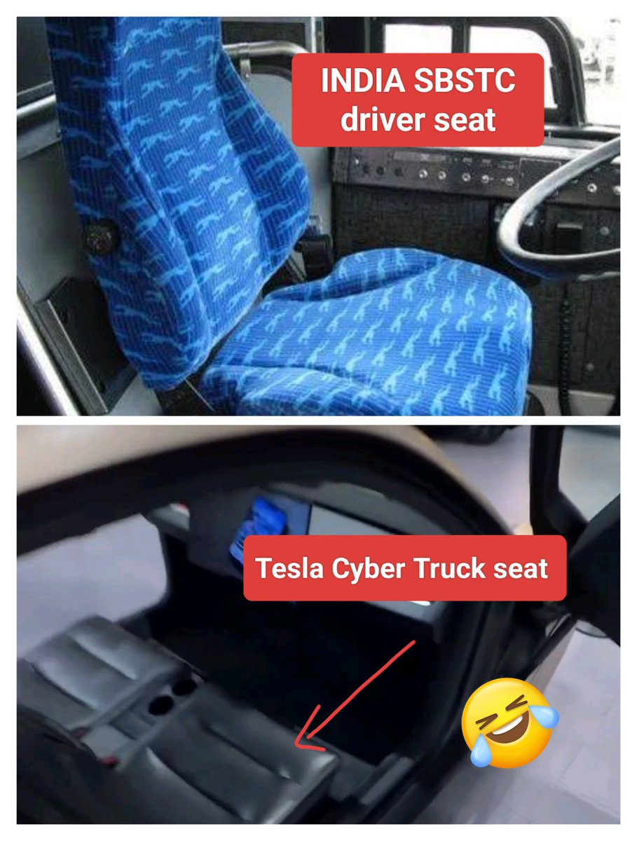 Timeslens's tweet photo. Need public comments 😄
India state bus vs Tesla Cybertruck
#sbstc #tesla #Cybertruck https://t.co/tMonyXselO