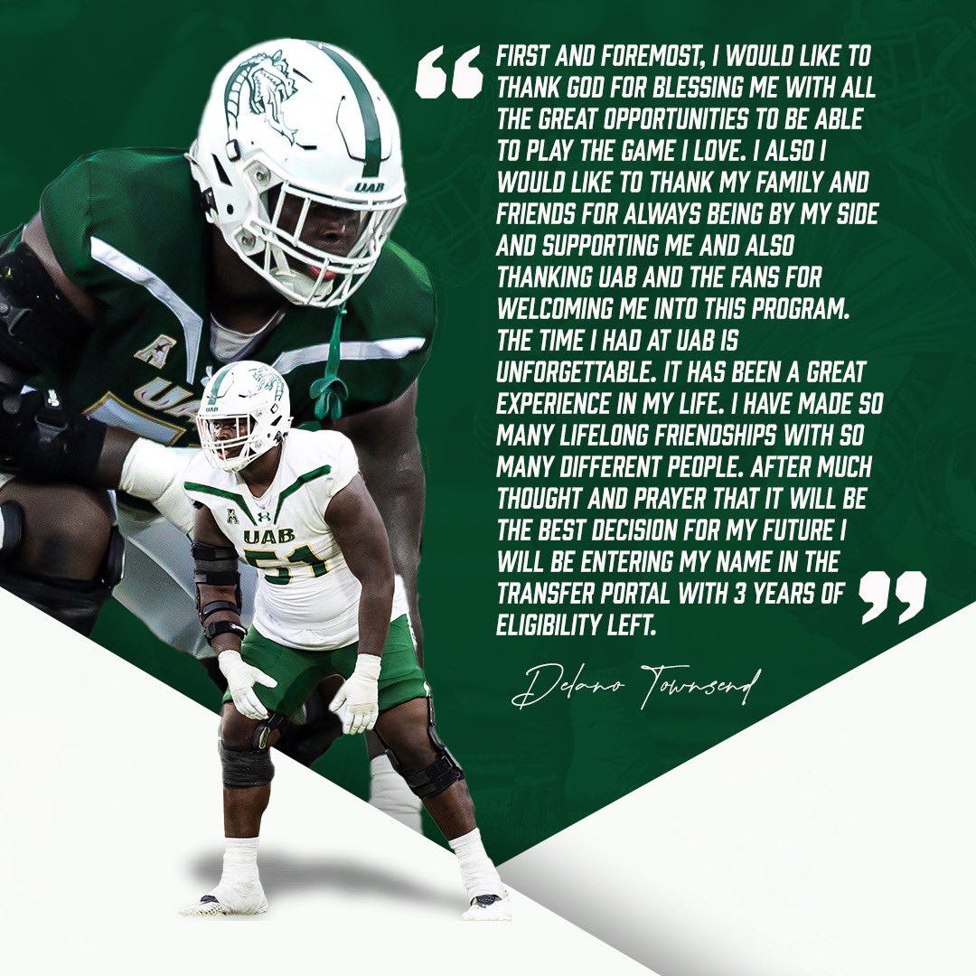 l am officially in the transfer portal thanks for all the love and support🙏🏾