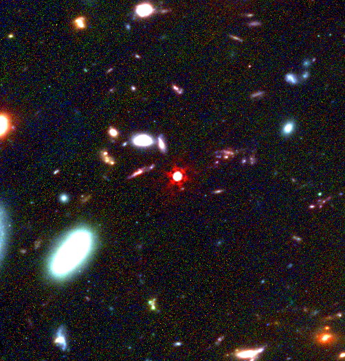 More exciting measurements on the most luminous little red dot that I know of (F444W=22 at z=4.5!): an unambiguous AGN and a Balmer break in deep UNCOVER and ALT spectroscopy 

arxiv.org/abs/2412.04557