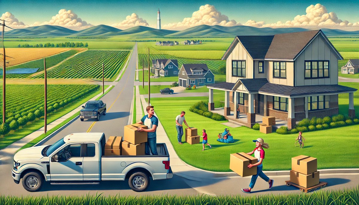 The exodus to the exurbs is in full swing, and the "official" reasons sound noble: more space, better schools, fresh air. 

derekdante.com/media/f/why-am…