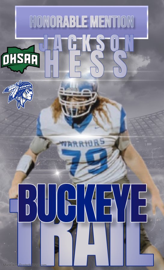 Trail Football (@btgridiron) on Twitter photo Congratulations <a href="/JacksonHess12/">Jackson Hess</a> on being named an Honorable Mention All-Ohio Defensive Lineman. Congratulations <a href="/JacksonHess12/">Jackson Hess</a> on being named an Honorable Mention All-Ohio Defensive Lineman.