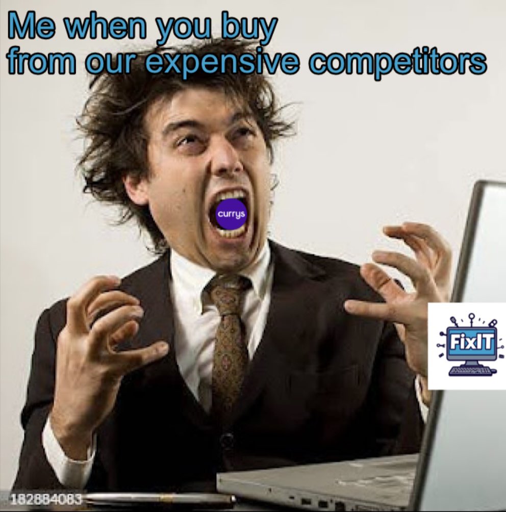 Fix_It_Tq's tweet photo. This is me when you buy from our expensive competitors such as currys when you could get ab amazing deal on hugh quality pcs in our local stores 😫🔥🙏 https://t.co/ihu37c4wzJ