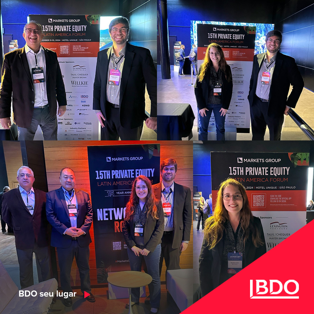 BDOBrazil's tweet photo. A BDO participa do 15º Fórum de Private Equity Latin America. Os sócios  Adriano Corrêa, Romina Lima, Mauro Johashi e Paulo Barbosa representam a empresa na principal conferência de investimentos em mercados privados da região. 

#BDO #SeuLugar #Advisory #DueDiligence #Valuation https://t.co/xYtO4MICgp
