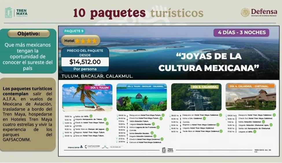 JesusRCuevas's tweet photo. El @TrenMayaMX promueve 10 paquetes turísticos para esta temporada de diciembre. Ofrece 25% de descuento en vuelos, 50% en traslados en el Tren y hospedaje en los Hoteles Tren Maya con precios preferentes. Los 10 paquetes turísticos son hasta 34% más baratos que los comerciales. https://t.co/4H6wC2ZAMc