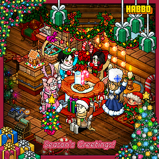 𝑪𝒐𝒏𝒄𝒖𝒓𝒔𝒐: ¡crea una postal de Navidad! 
<a href="/ESHabbo/">Habbo ES/MX</a>  🎄 #habbo ❤️

🧸*+*Fiestas De noche buena en familia*+* 🧸

Participantes ❤️
Yerbabuena
Lushin
Konekiwi 
.Chubi.
xAleejkE