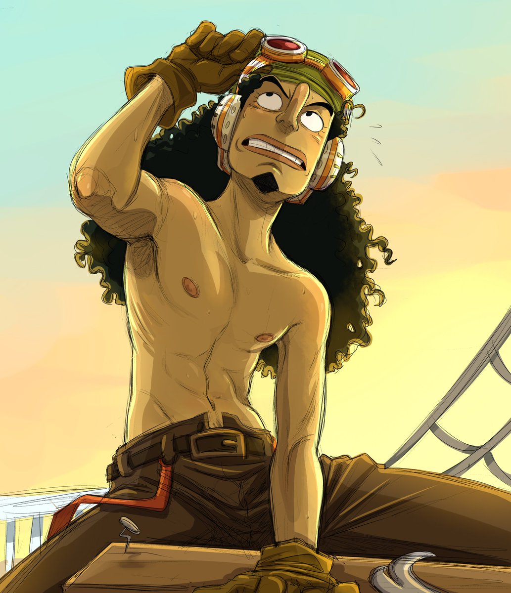 DC搭載 USOPP 左巻　1gからキャスト可 I have tshirt version too #usopp #ONEPIECE #onepiecefanart