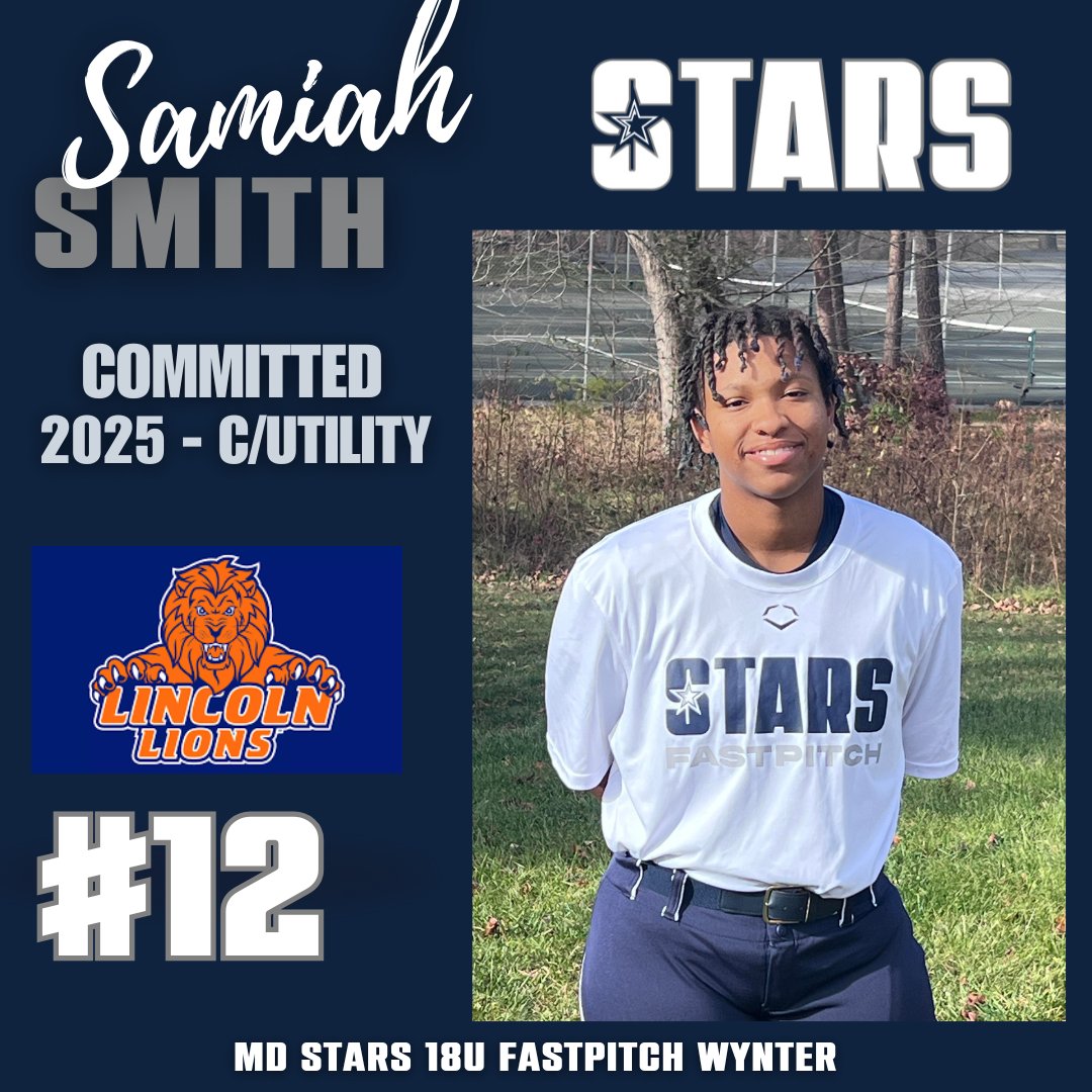 Congratulations to 2025 @SaMiahSmith2025 on her commitment to Lincoln University! 📸 We are exceptionally proud of Samiah’s hard work and dedication to reaching the next level. ✨<a href="/starsnationalfp/">Stars Organization</a> <a href="/LULionsSB/">Lincoln University Softball</a> <a href="/commit2HBCU/">SHOWCASE HBCU</a> <a href="/SBRRetweets/">Softball Recruiting Reposts</a> #golions #LU