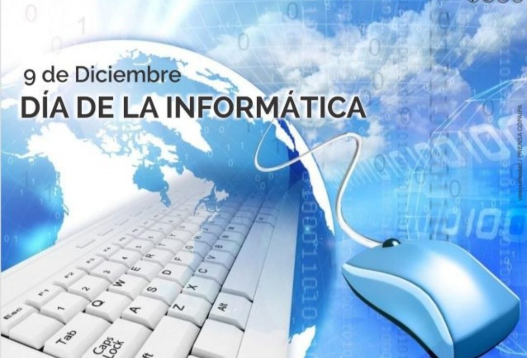 Iliana285395's tweet photo. Cada 9 de diciembre se conmemora el Día Mundial de la Informática.
#AcinoxComercial
#MujeresEnRevolución
#FMC64
@ArismelCespedes @MarilisLHernnd1
@Teresa
#UnaSolaRevolución
#TenemosMemoria #FidelViveEntreNosotros @AcinoxComercial @PresidenciaCuba https://t.co/Eauxc5Gp5I