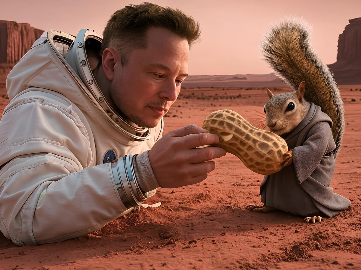 Pnut_Kenobi's tweet photo. Thanks for helping me carry the peanuts, buddy.
Doesn't it look delicious?

@elonmusk