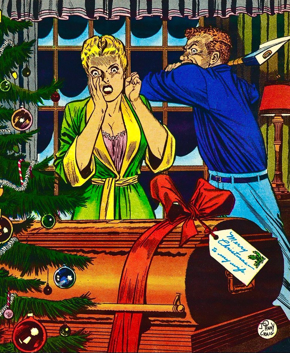 eccomics's tweet photo. It’s the most wonderful time of the year 🪓⚰️

Art by Johnny Craig https://t.co/GNojvzS1RM