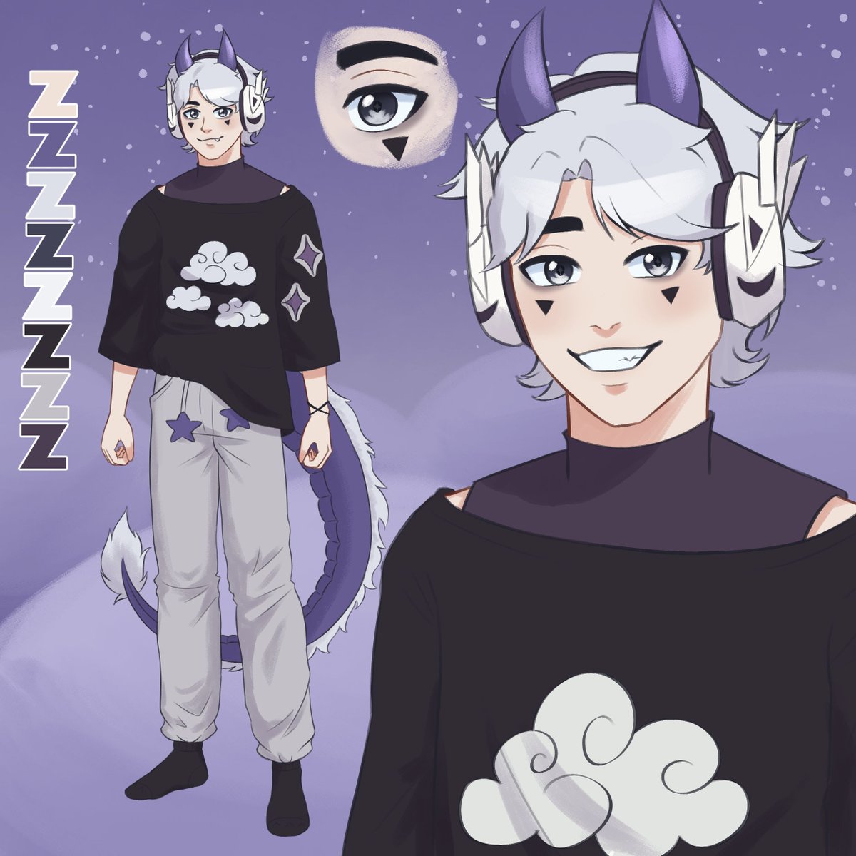 ZzzephyrVT's tweet image. Hey! I'm Zzzephyr, and I'm a sleepy dragon VTuber, artist, and variety streamer!
I'll make you feel nice and cozy as well as become a chaotic mess at the same time whenever I'm around on Twitch!
🎨 Me!
#Vtuber #ENVtuber