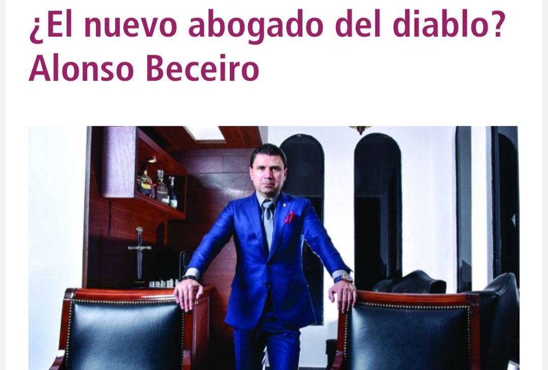 DianaLuzVa's tweet photo. Otro de los abogados CORRUPTOS es el que casualmente ahora representa a @Grafocafe ALONSO BECEIRO @BeceiroAlonso, quien inicialmente era defensor de la víctima de abuso sexual Alexa Hoffman, por parte del ya sentenciado Héctor Parra.. 1/2 https://t.co/81I34jV7wx
