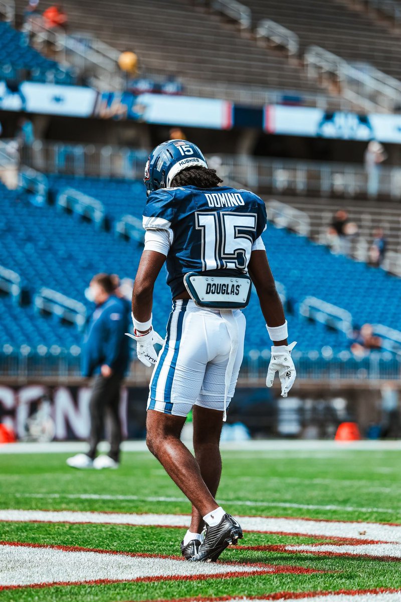 UConn WR Bryan Domino has received interest from the following programs:

Albany (offer)
Murray State (offer)
Rhode Island (offer)
Hawaii
Miami (OH)
Tulane
Toledo