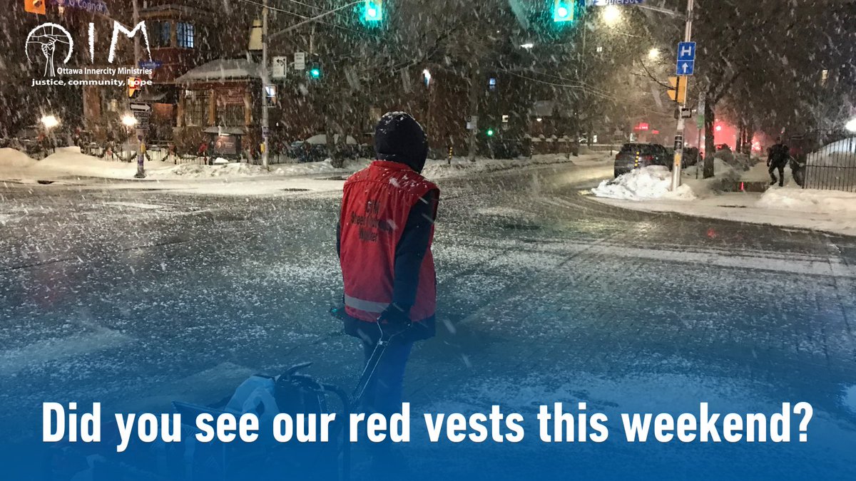 This weekend, our street outreach teams walked the downtown core, helping our street friends during the harsh weather ❄️ Did you see them? Let us know 👇 

#Ottawa #OIM #OttawaInnercityMinistries