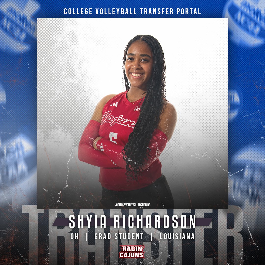 𝗜𝗻 𝗧𝗵𝗲 𝗣𝗼𝗿𝘁𝗮𝗹

✏️: Shyia Richardson
🏐: OH
🎓: Grad Student
📍: Louisiana
❌: <a href="/shyiarichardson/">shyia🦋</a> 

#CollegeVBTransfers | #NCAAWVB