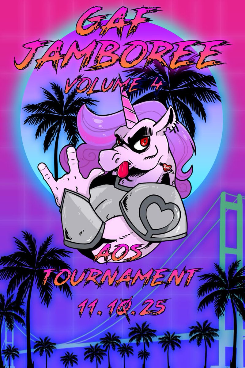 GAF Jamboree 2025 update! 🦄:

It's official! 🥳 Get the date in your diary. Planning is already well under way for the AoS event of 2025!!!

Please visit GAFjamboree.co.uk  to grab your ticket! Only 36 spaces available! 

Please contact myself or <a href="/gaf_mark/">Mark Ward, Miami Spice</a> for more info!