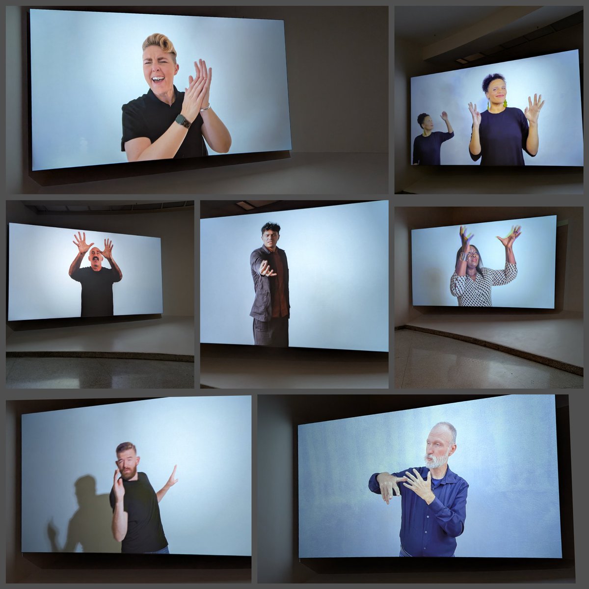 Amazing work from <a href="/Guggenheim/">Guggenheim New York</a> with 2024 Poet-in-Residence Meg Day (top left) leading the celebration of visual art in signed poetry.