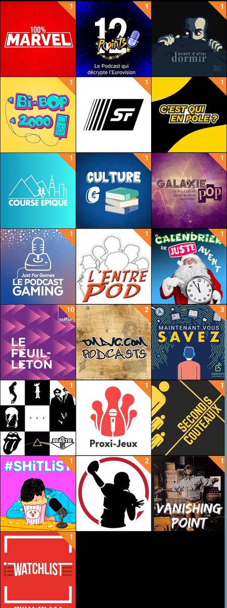 Journal des sorties de Podcast
