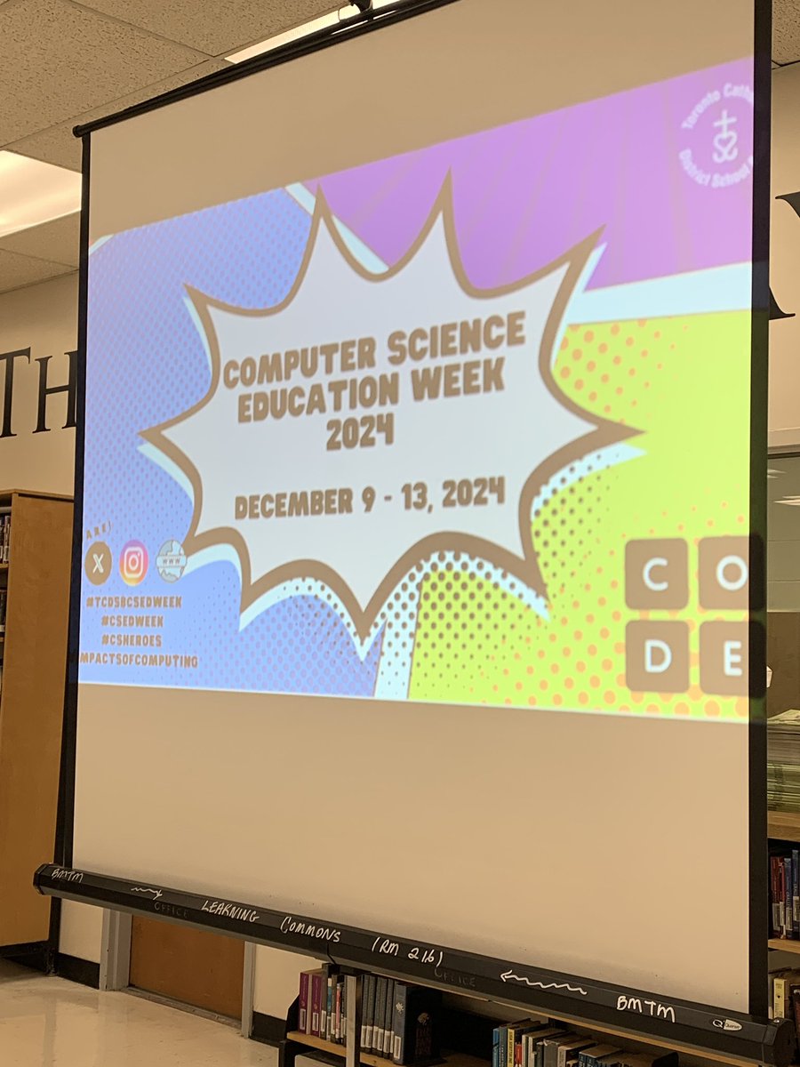 DLIT_TCDSB's tweet image. Kickoff for #TCDSBCSEdWeek ! Amazing turn out from all our areas fully engaged with @microbit_edu ! Thanks to Bishop Marrocco TM for hosting us & our Math Dept. for running the session! @TCDSB @TCDSB21C @laila_velocci @TCDSB_MathSO #impactsofcomputing #csedweek #csheroes