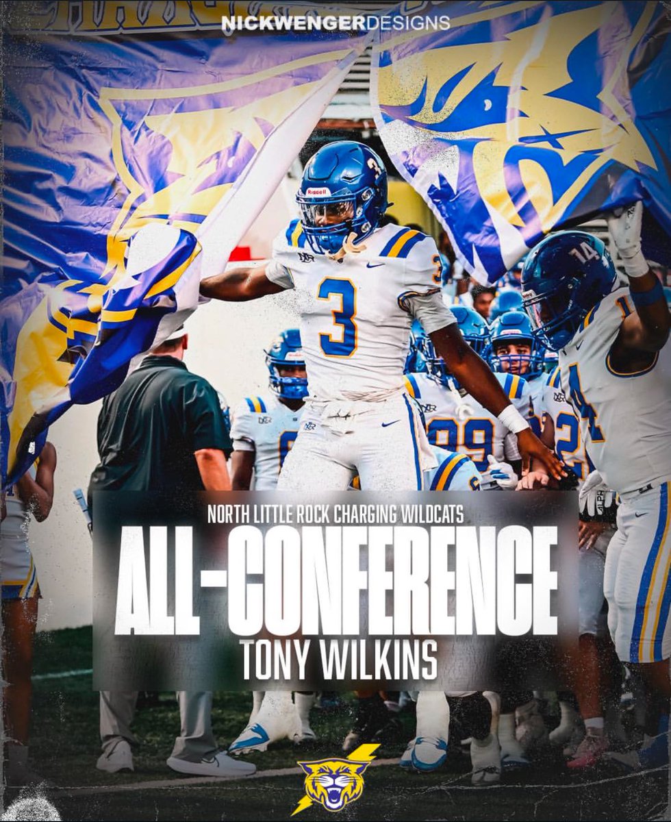Tony Wilkins III (@tonyw2025) on Twitter photo Blessed to be named All-Conference #AGTG <a href="/Mike_T_Atkinson/">Michael Atkinson</a> <a href="/NLR_OLinePride/">Clint Reed</a> <a href="/NLRFB/">Charging Wildcat Football</a> <a href="/RickeyBrownJr3/">Coach Brown, CSCS</a> <a href="/tctabler/">PrepRedZoneTom Tabler</a> Blessed to be named All-Conference #AGTG <a href="/Mike_T_Atkinson/">Michael Atkinson</a> <a href="/NLR_OLinePride/">Clint Reed</a> <a href="/NLRFB/">Charging Wildcat Football</a> <a href="/RickeyBrownJr3/">Coach Brown, CSCS</a> <a href="/tctabler/">PrepRedZoneTom Tabler</a>