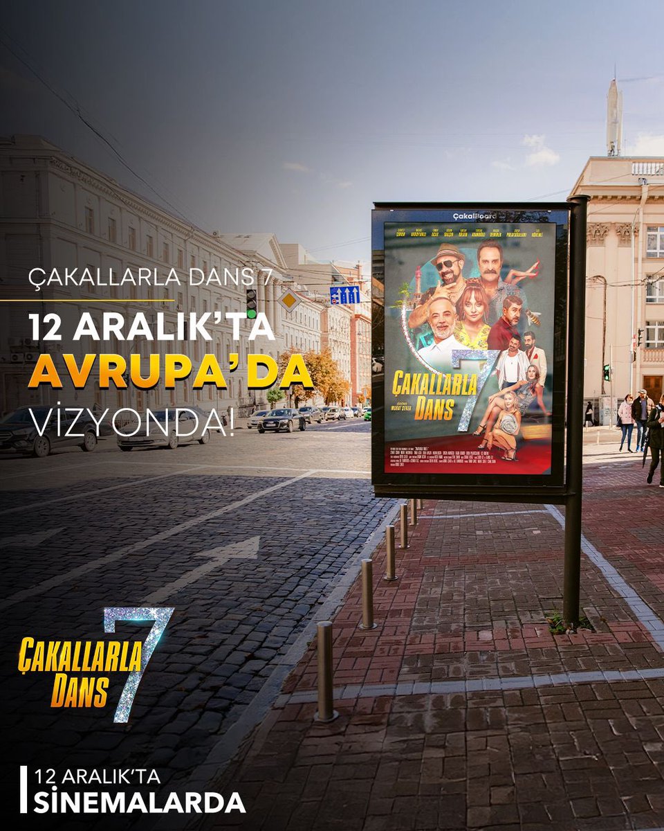 “Çakallarla Dans 7” bu perşembe günü 12 Aralık’ta Avrupa’da ve Azerbaycan’da vizyona giriyor. 
Herkese şimdiden iyi seyirler 🚀💐🙌
<a href="/Cakallarla_Dans/">Çakallarla Dans</a> <a href="/sevketcoruh_/">Şevket Çoruh</a> <a href="/tmracar/">Timur Acar</a> <a href="/AkkoyunluMurat/">Murat Akkoyunlu</a> <a href="/ddidembalcin/">Didem Balçın</a> <a href="/hakanbilginnet/">Hakan Bilgin</a> <a href="/ceyhunyilmaz/">Ceyhun Yılmaz</a> <a href="/rojdademirer__/">Rojda Demirer</a> <a href="/taffpics/">TAFF Pictures</a> <a href="/AFMedia1/">AF Media GmbH</a>