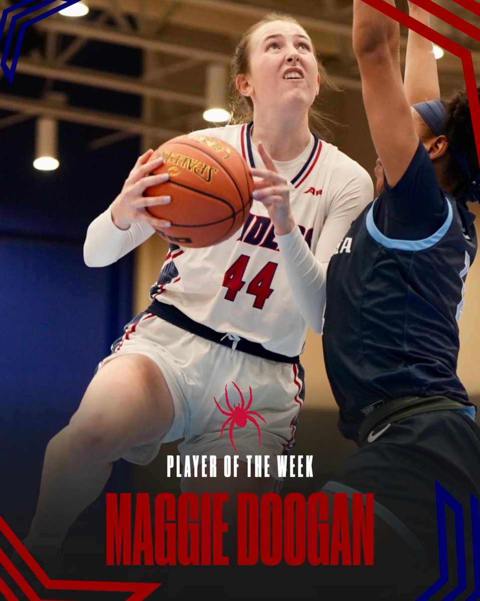 A10WBB's tweet photo. A pair of 20 point games against top-80 teams 🌟

@SpiderWBBall's Maggie Doogan is your #A10WBB Player of the Week! https://t.co/O356i7BuC1