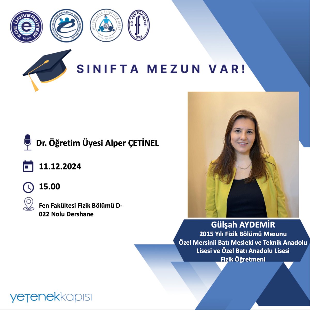 Fizik bölümü Sınıfta Mezun Var etkinlikleri