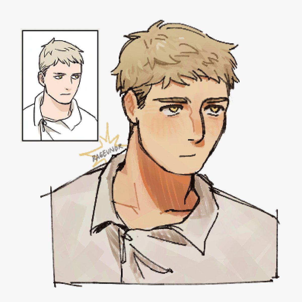 got too into a redraw of this specific laios art that keeps me up at night lol.. #dungeonmeshi