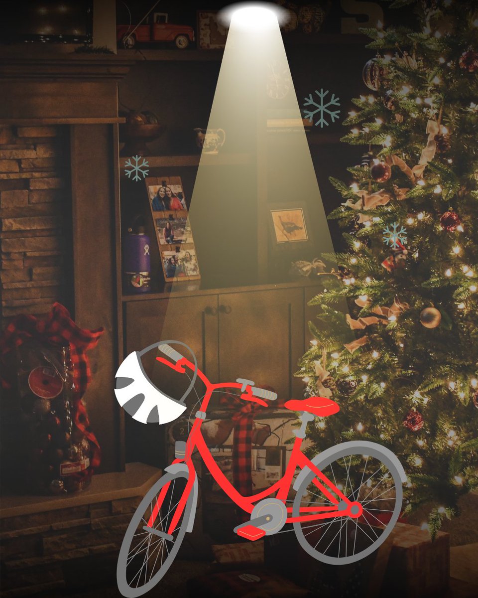 Will a 2-wheeled present be under your tree? 🚲🌲 Make it a package gift with a helmet!

Learn more: NHTSA.gov/BicycleSafety