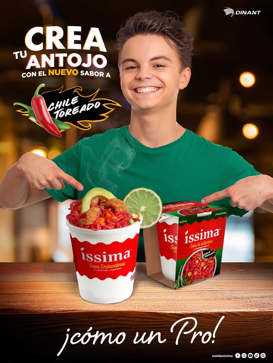 masntvhn's tweet photo. #MNTV❗️Nuevo lanzamiento de la marca #Issima #SopaInstantánea Chile Toreado🥫🌶️❗️
Inspirada en el éxito rotundo del sabor Chile Toreado de la marca de snacks #Yummies, esta nueva propuesta llega para satisfacer el paladar de aquellos que buscan sabores intensos y experiencias culinarias únicas.🍜
👇
¡Únete a nuestra comunidad informativa! 📱🧑💻https://t.co/m8GUVX0Np9 #MásNoticiasTV #NoticiasHonduras