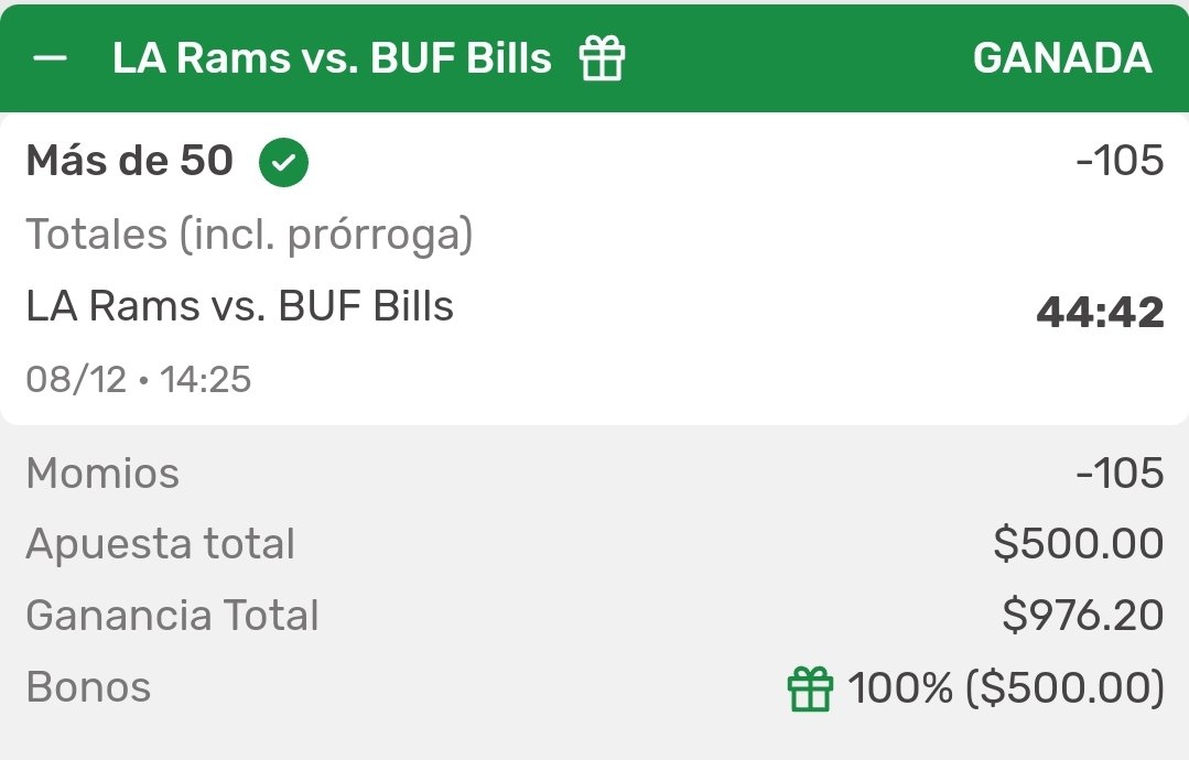 ApuestasInge's tweet photo. Ahí la llevamos  ganando apuestas.

Real Madrid, Kansas City Chiefs, Ramos vs Bills

#NFL #LaLiga #Apuestas https://t.co/QE6MXi4ix2