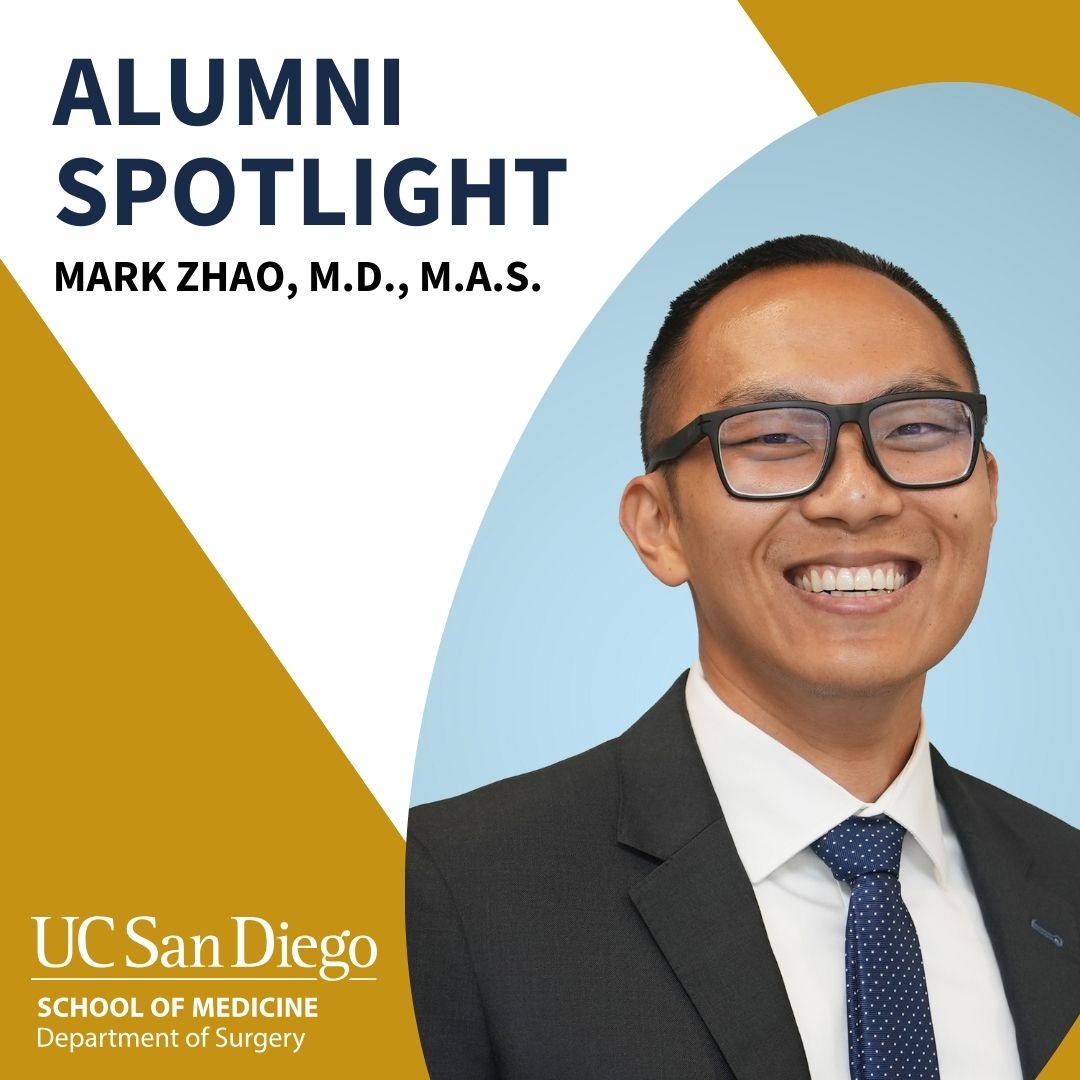 UCSDsurgery's tweet image. &quot;I confess that the true highlight of my training at UC San Diego was indeed the people.&quot;
-
Mark Zhao, M.D., M.A.S., reflects on how the community at @UCSDSurgery impacted his career. Read his alumni story here: surgery.ucsd.edu/alumni/spotlig…

#UCSDSurgery #AlumniSpotlight
