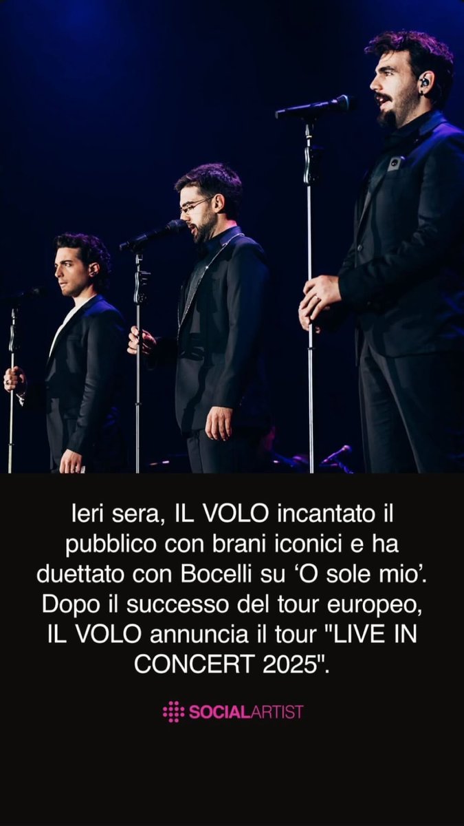 ilvolosiciliafp's tweet photo. #instagramstories @piero_barone #pierobarone #ilvolo #andreabocelliconcert #losangeles #IlVoloSiciliaFanPage https://t.co/vOi1U90zwU