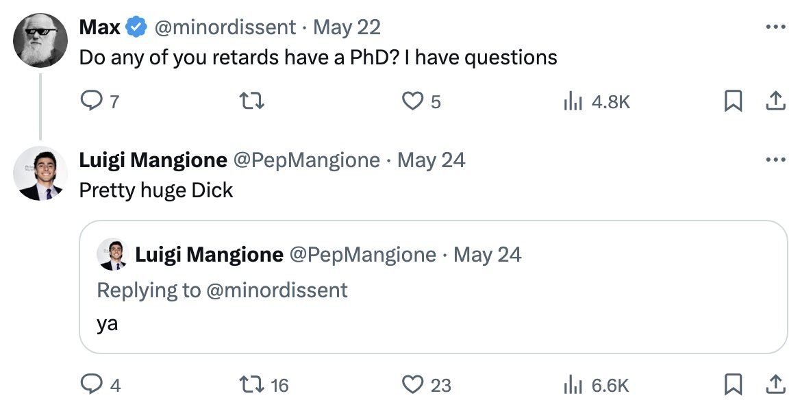 AriDrennen's tweet photo. Person of Interest in the UHC CEO killing Luigi Mangione is being painted as left-wing by the New York Post but his X account shows someone whose thinking is shaped by the Online Right https://t.co/qxBznzWOCo