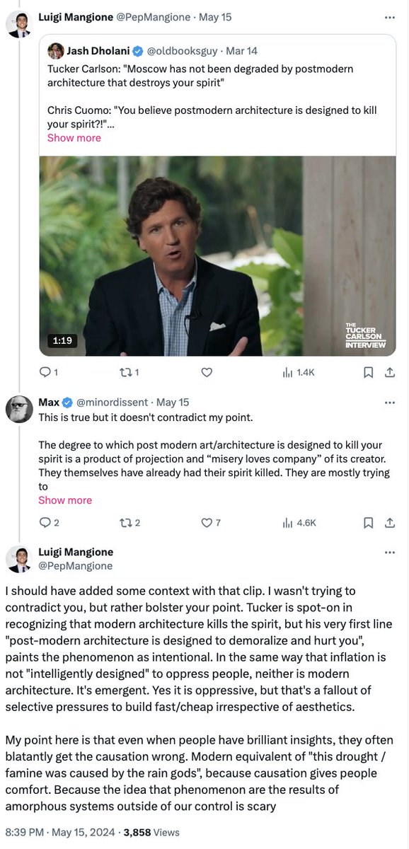 AriDrennen's tweet photo. Person of Interest in the UHC CEO killing Luigi Mangione is being painted as left-wing by the New York Post but his X account shows someone whose thinking is shaped by the Online Right https://t.co/qxBznzWOCo