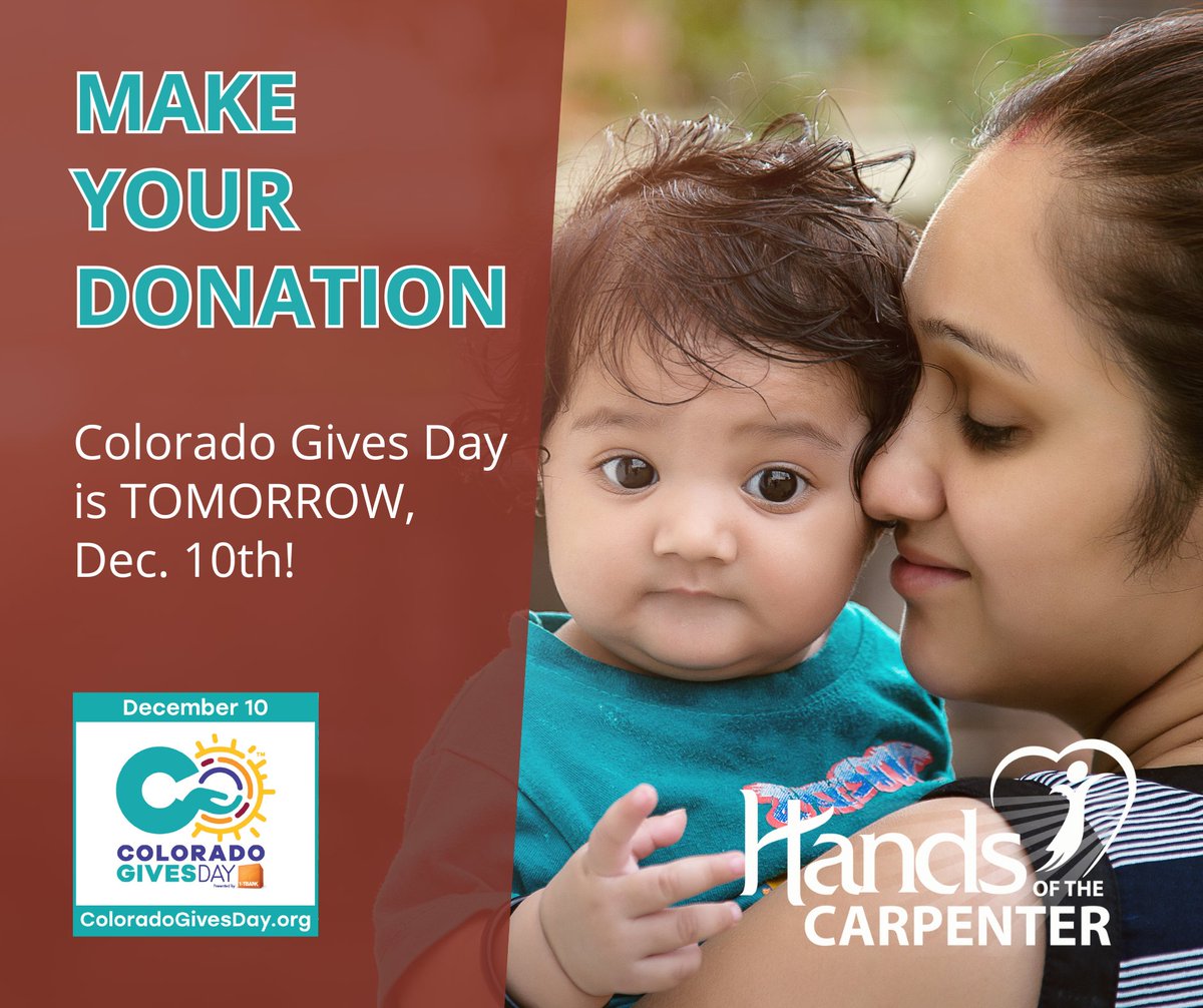 hands_colorado's tweet photo. Colorado Gives Day is Tomorrow!

Consider giving to Hands!

https://t.co/QW38jGh0Fn https://t.co/ntxwjR9bm1