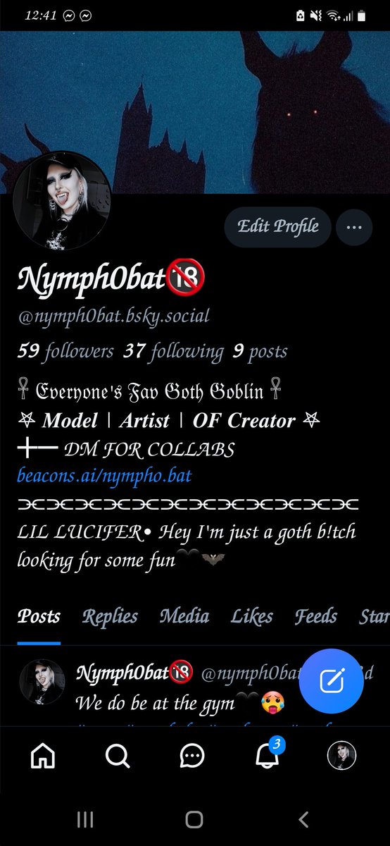 I hopped on over here as well!!! If you’re there already let’s hang some more 🦇💅🏻