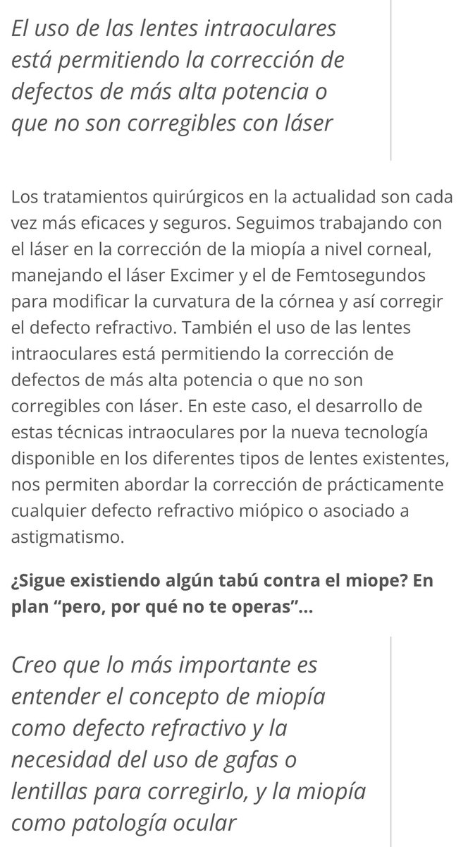 joancmarch's tweet image. El #oftalmólogo Juan Pedro Torralba: La mitad de la población española será #miope en 2050

1 de 3 españoles con problemas visuales: visión borrosa (34,5%) sensibilidad a la luz (33,6%) sensación de pérdida de visión (33,3%)…

Mis #CrónicasSanitarias 

✅elindependientedegranada.es/ciudadania/cro…
