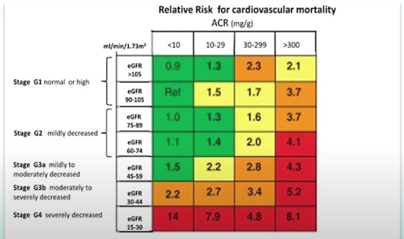 AvelRomanNeph's tweet photo. La clasificación de @goKDIGO no sólo es para valorar el el gradod e #ERC ó de llegar a diálisis, si no, también de riesgo #CV.
Cómo puedo explicarle que aumento del riesgo Cv tiene mi px?
🧐
#ERC #CKD #TFGe #ACR #RPC #RAC #Nephrologist #Nephperls https://t.co/WsPnRYZBGw