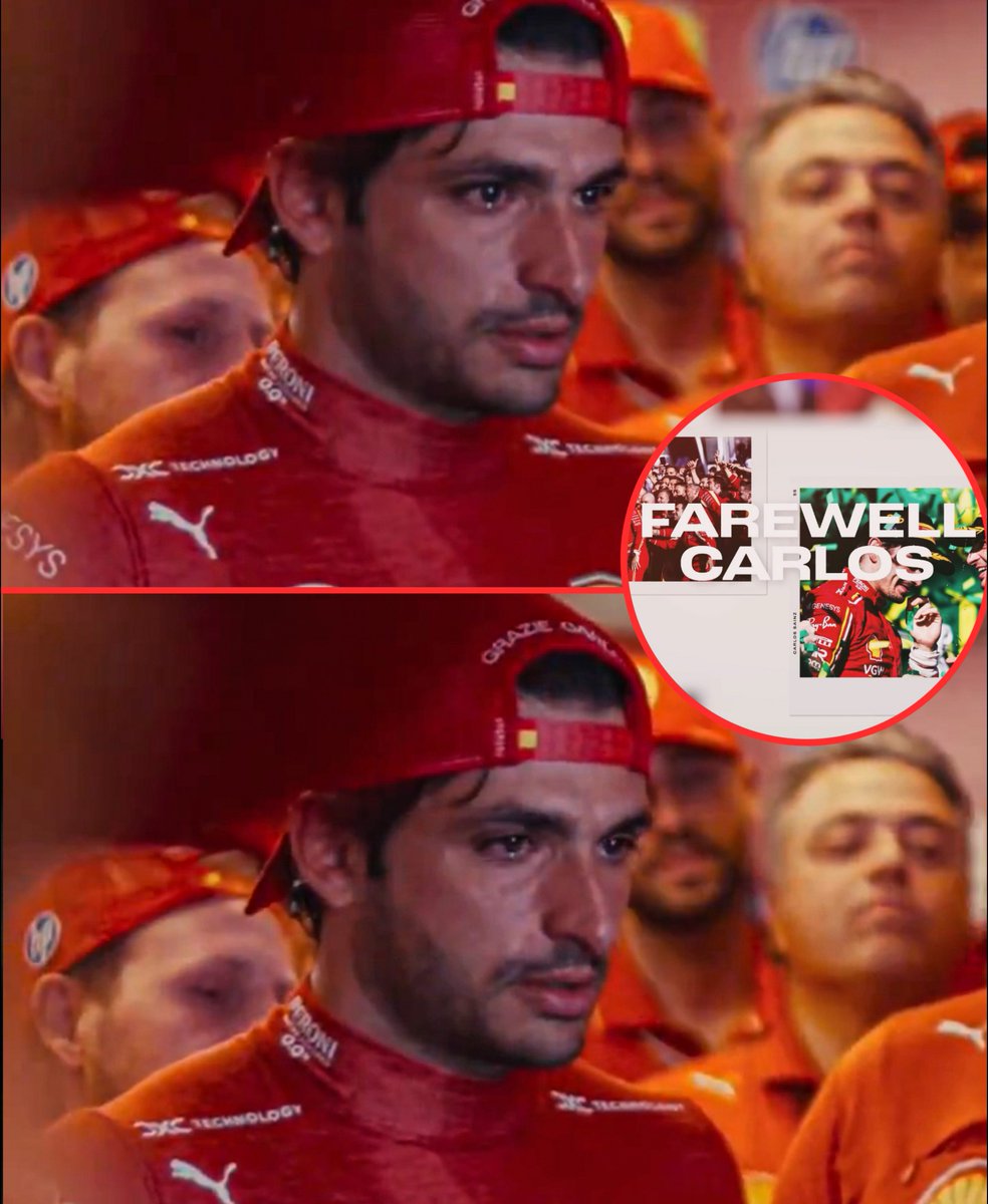 Carlos Sainz was in tears watching his Ferrari farewell video 🥺