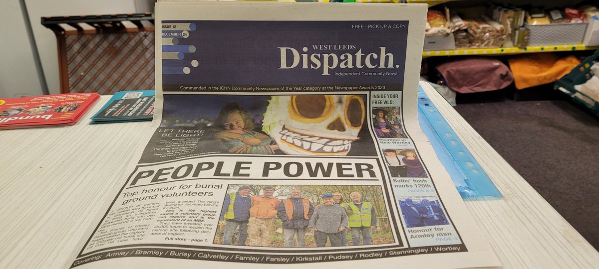 Things to be really proud of...when you live in an area with its own people-powered community newspaper. Grab a copy of the latest West Leeds Dispatch from bundles and Yum.