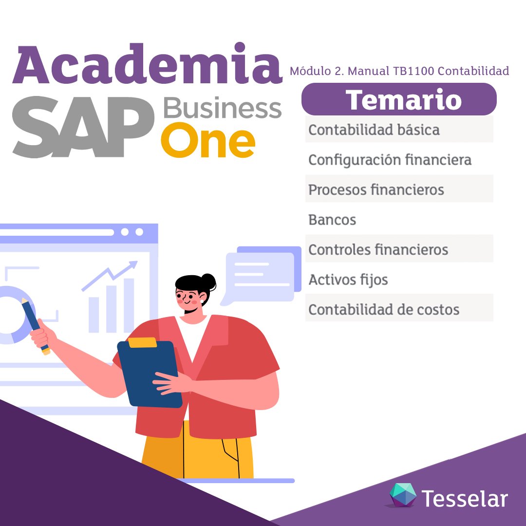 Tesselar's tweet photo. Domina SAP Business One con nuestros cursos especializados. 🏅
✔️ Entrenamiento para principiantes y avanzados.
✔️ Metodología práctica y casos reales.

Reserva tu lugar hoy mismo. 👉 https://t.co/DfydUzmauK https://t.co/lIGqJuV6yI