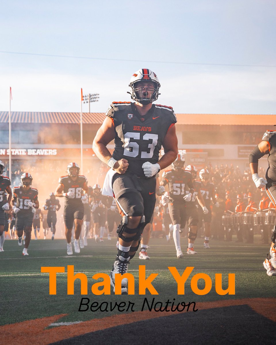 Thank you to everyone at Oregon State who has made my time here special. From Coaches, teammates, to the Beaver and Corvallis communities as a whole, I wish all of you the best. I have made the decision to enter the transfer portal