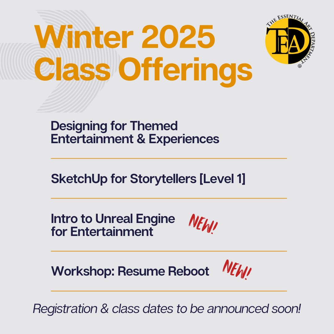 Check out what's coming in early 2025 at TEAD!