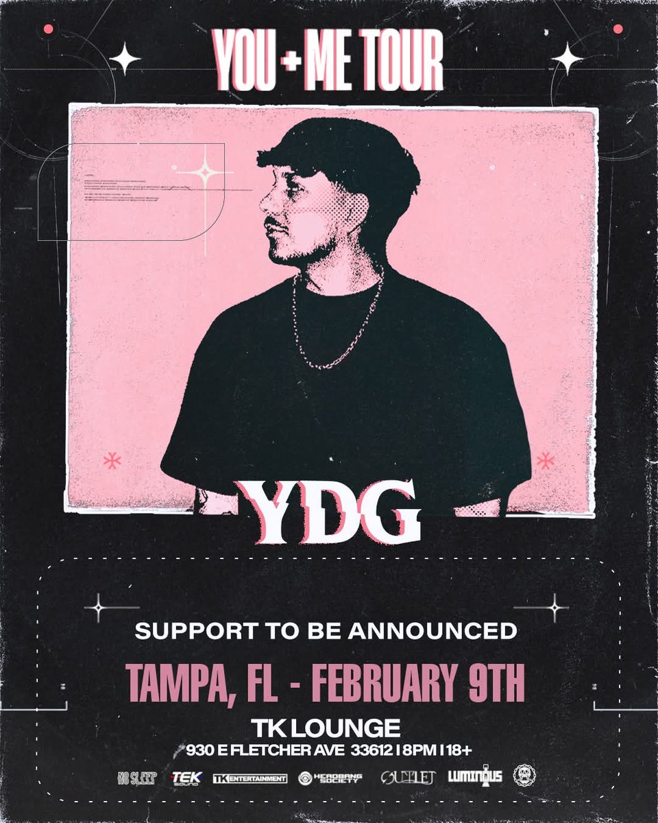 CodeLockdown's tweet photo. ✨️DAY 2 ADDED FOR YDG✨️

You heard that right. We've added another date for @itsydg Tampa stop!

Don't wait till this sells out again!⚠️ https://t.co/UJPiqgGdzJ