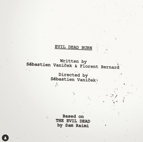 HorrorCalendar's tweet photo. The next installment in the Evil Dead franchise, EVIL DEAD BURN is expected in 2026.

Director Sébastien Vaniček has promised "a nasty film... a film that hurts... from which you come away tested." https://t.co/OSElLjuxA3