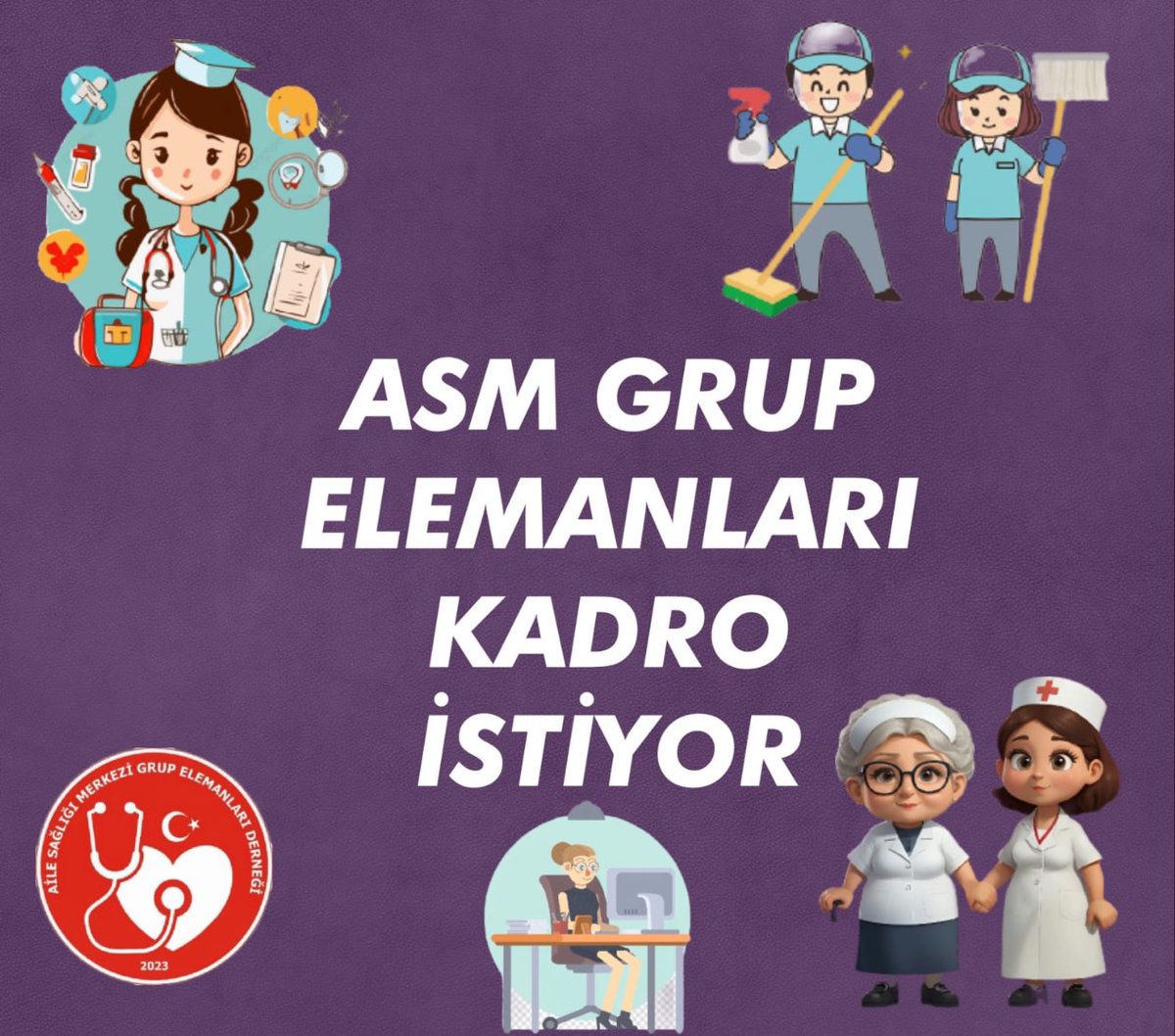 Pandemide sağlıkçı olduk aile sağlığı merkezi çalışanlarına kadro gelirken unutulduk 

#AsmGrubaKadro