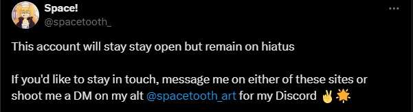 spacetooth_art's tweet photo. I'm still making art, but in new places!  

Feel free to DM here or on any of my other accounts to stay in touch https://t.co/on2cHqncHy
