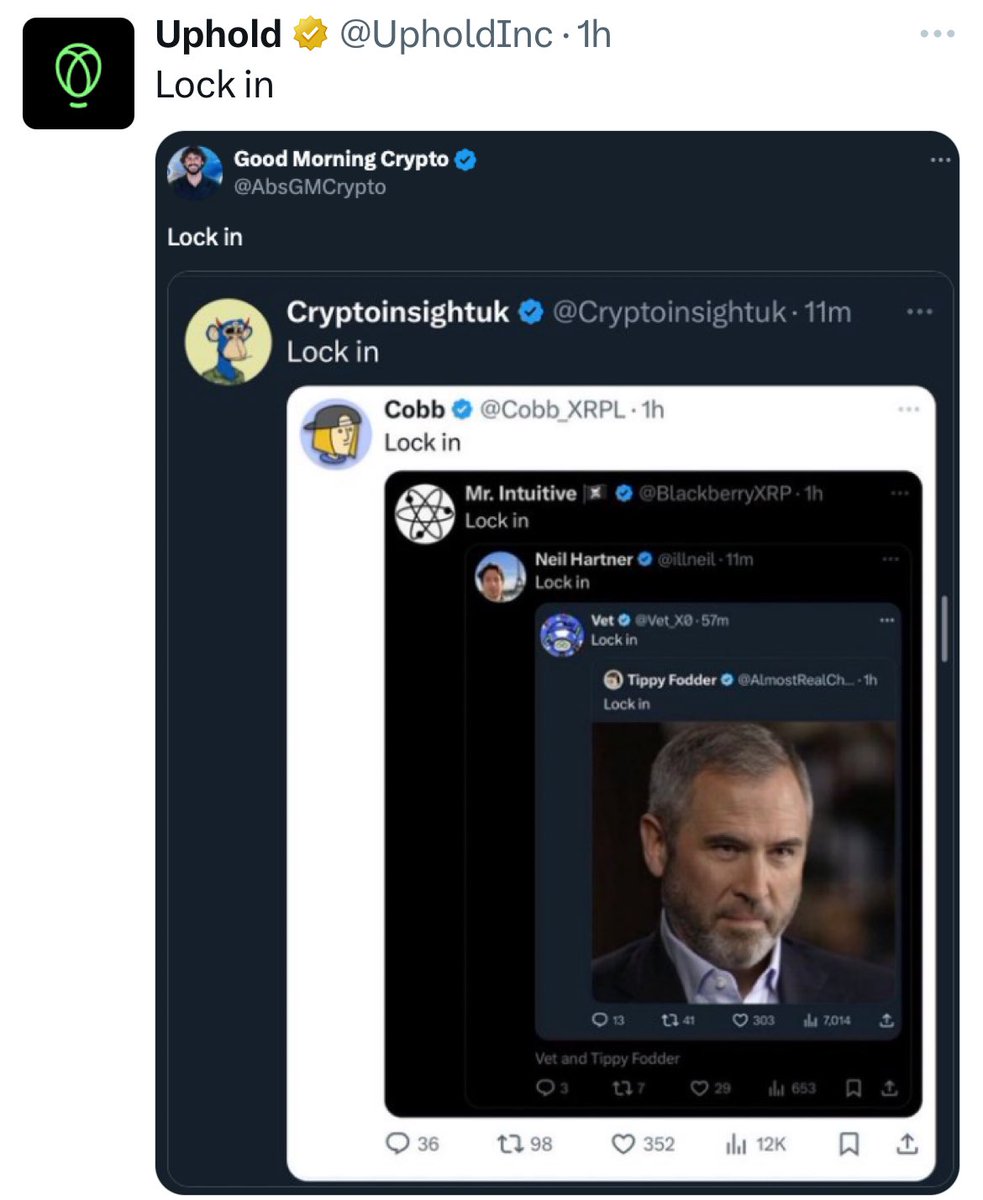 _Crypto_Barbie's tweet photo. UPHOLD ALSO LOCKED IN 👀 #XRP https://t.co/MdKxZb7ZaO